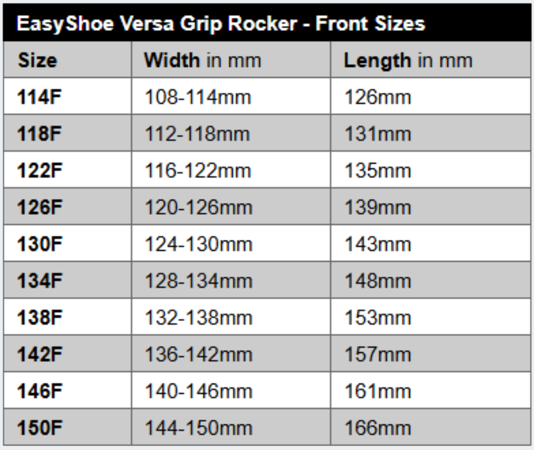 EasyShoe Versa Grip Rocker - Pair *Special Order*