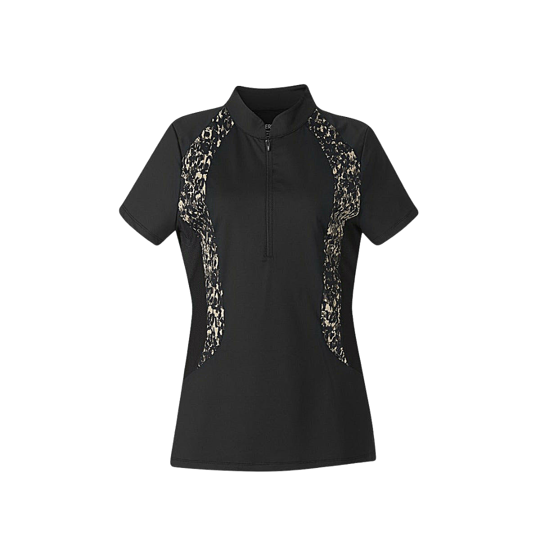 Kerrits Close Contact Riding Shirt in Black Colour Front View