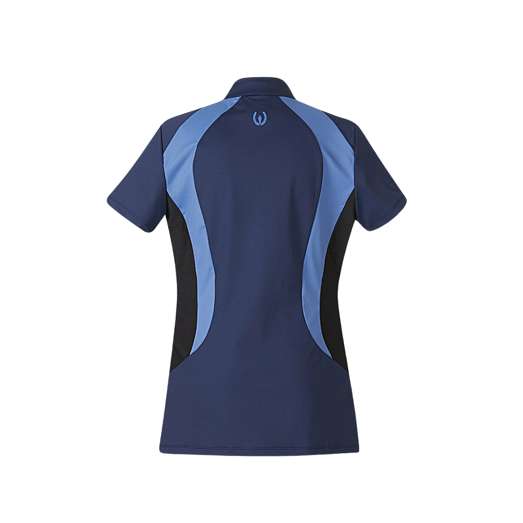 Kerrits Close Contact Riding Shirt in Indigo Colour Back View