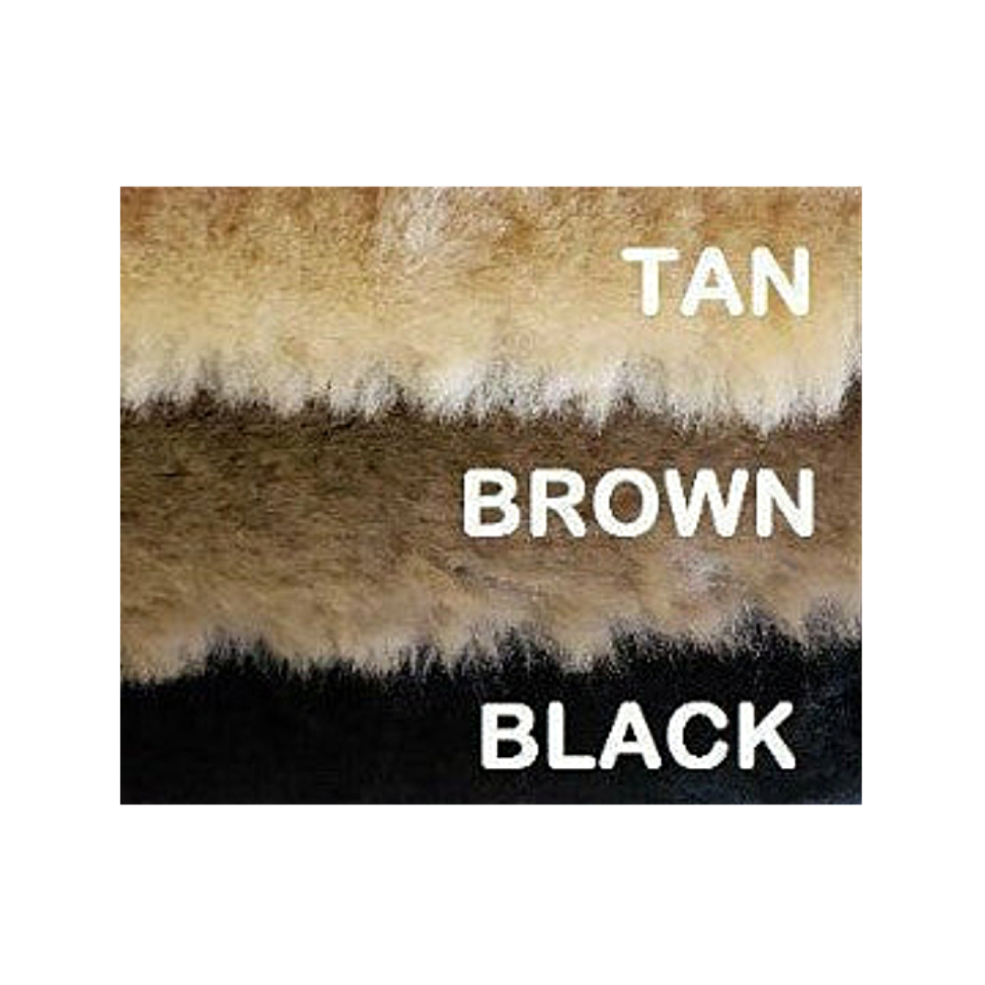 JMS Large English Sheepskin Saddle Cushion Colours Available in Tan, Brown & Black