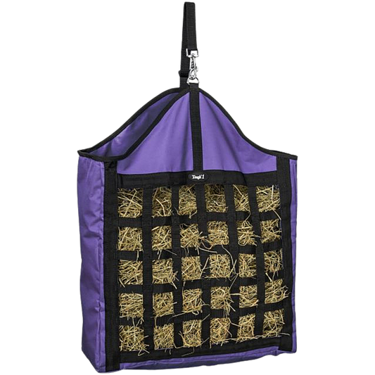Tough1 Nylon Hay Tote with Web Front in Purple Front View
