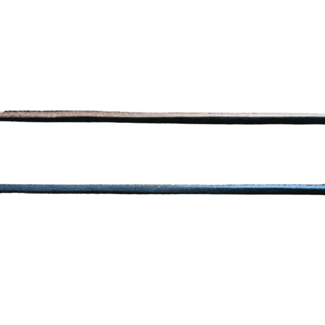 Leather Saddle String in 70" Long Black & Brown