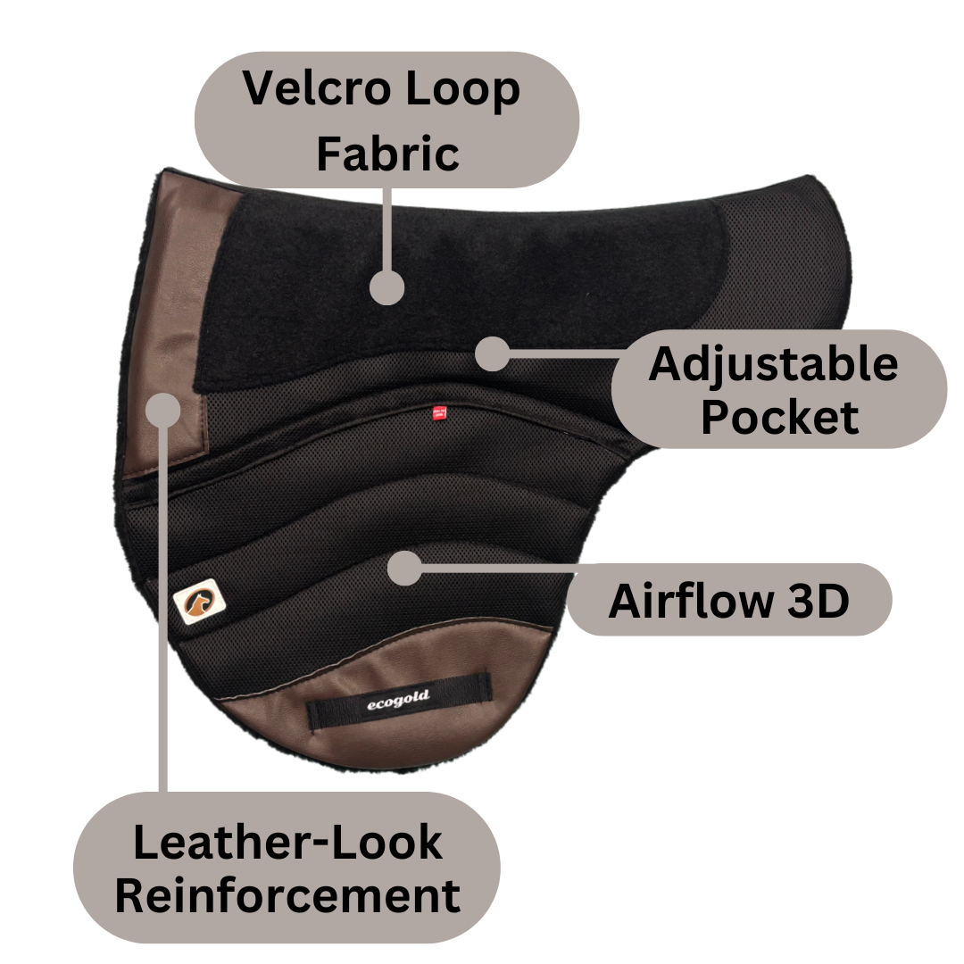 Hybrid Trail Calmatech Ecogold Saddle Pad - Information