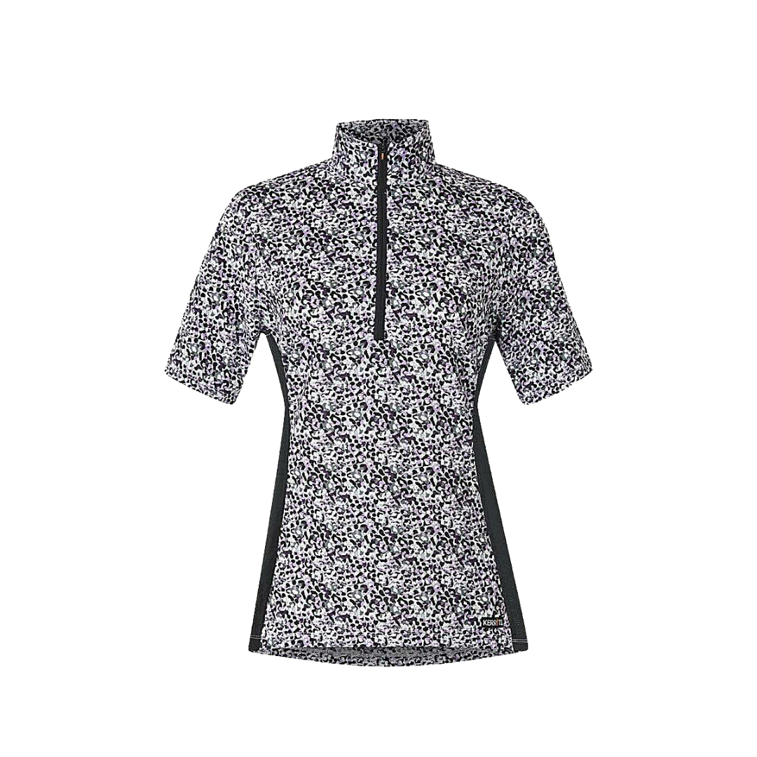Cool Ride Ice Fil Short Sleeve Shirt - Print Riding Apparel & Accessories Light Gray