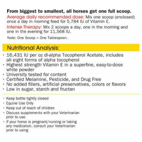 Health-E - Strongest Vitamin E Directions & Nutritional Information