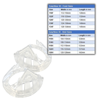 EasyShoe 3D and Size Chart