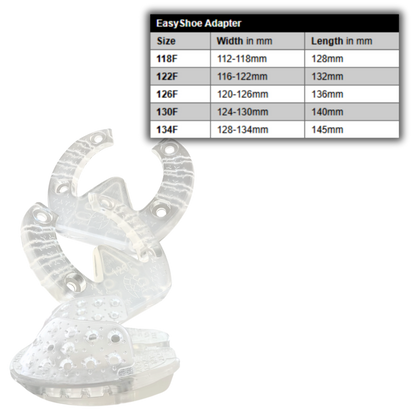 EasyShoe Adapter Wedge and Size Chart
