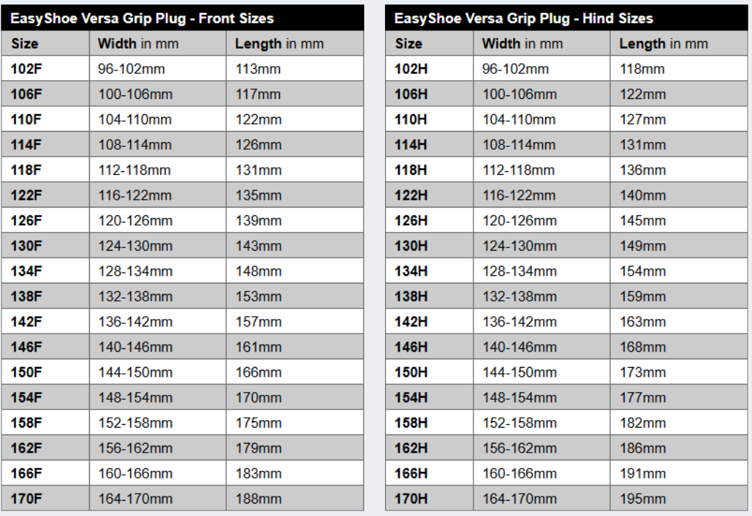 EasyShoe Versa Grip Plug - Pair *Special Order*