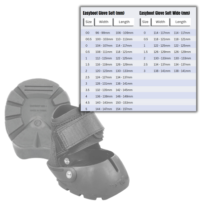 Easyboot Glove Soft Boots and Size Charts