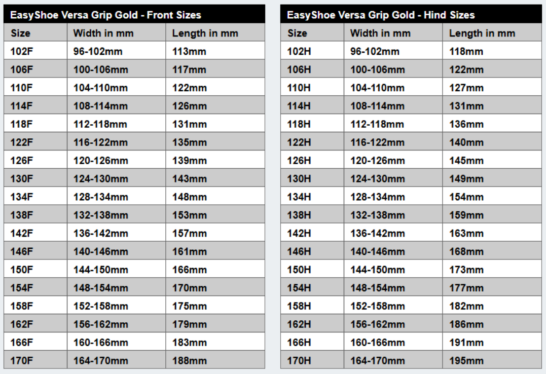EasyShoe Versa Grip Gold - Pair *Special Order Only*
