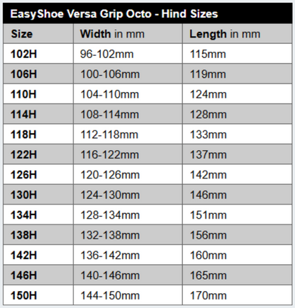 EasyShoe Versa Grip Octo - Pair Horseshoe Light Gray