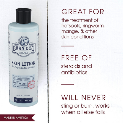 Equiderma Barn Dog Skin Lotion Information