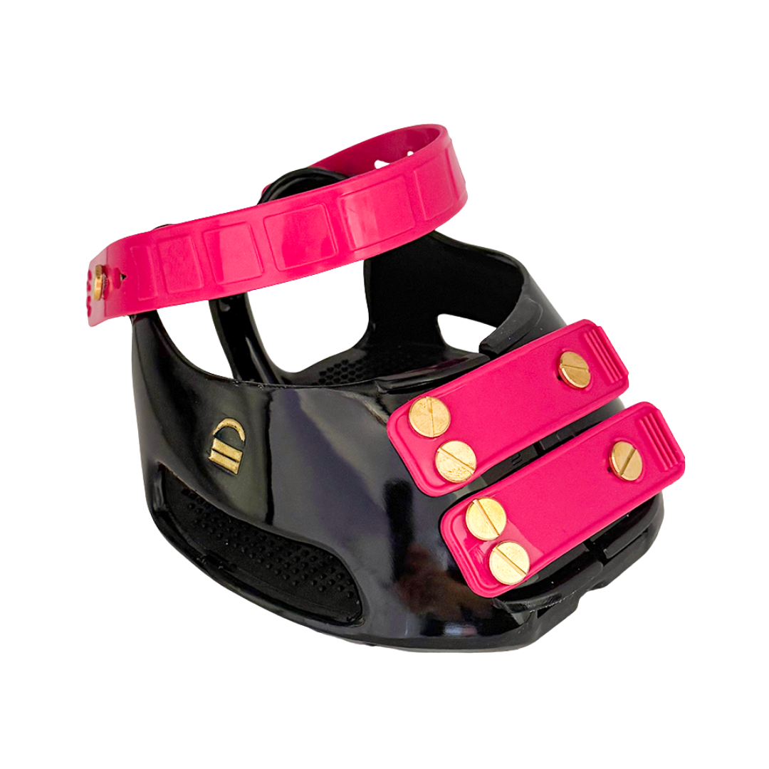 Fuchsia Front and Pastern Straps on Scootboot