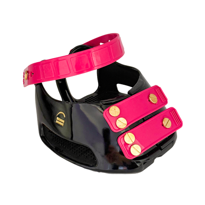 Fuchsia Front and Pastern Straps on Scootboot