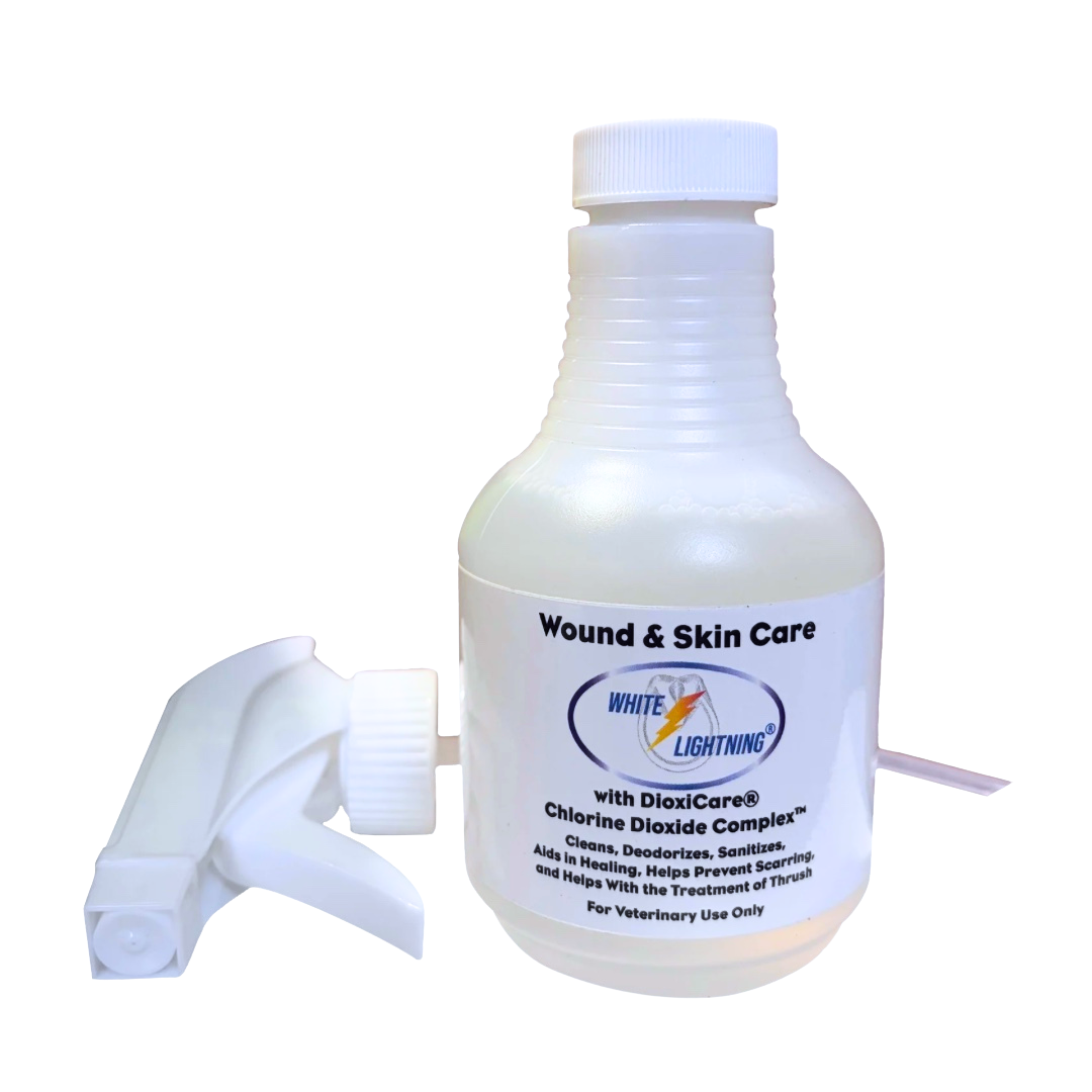 Grand Circuit White Lightning Wound & Skin Care Bottle with Spray Nozzle