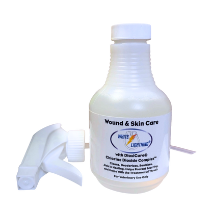 Grand Circuit White Lightning Wound & Skin Care Bottle with Spray Nozzle