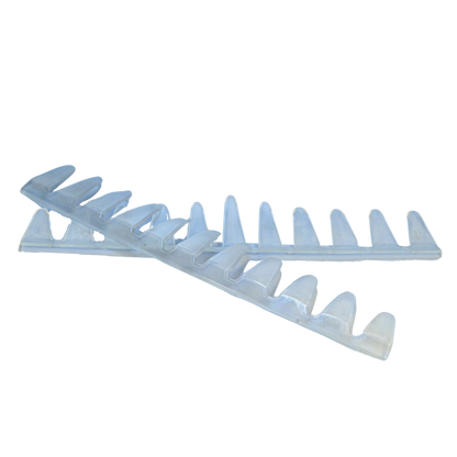 EasyShoe 11 Finger Tabs in Black Clear Urethane