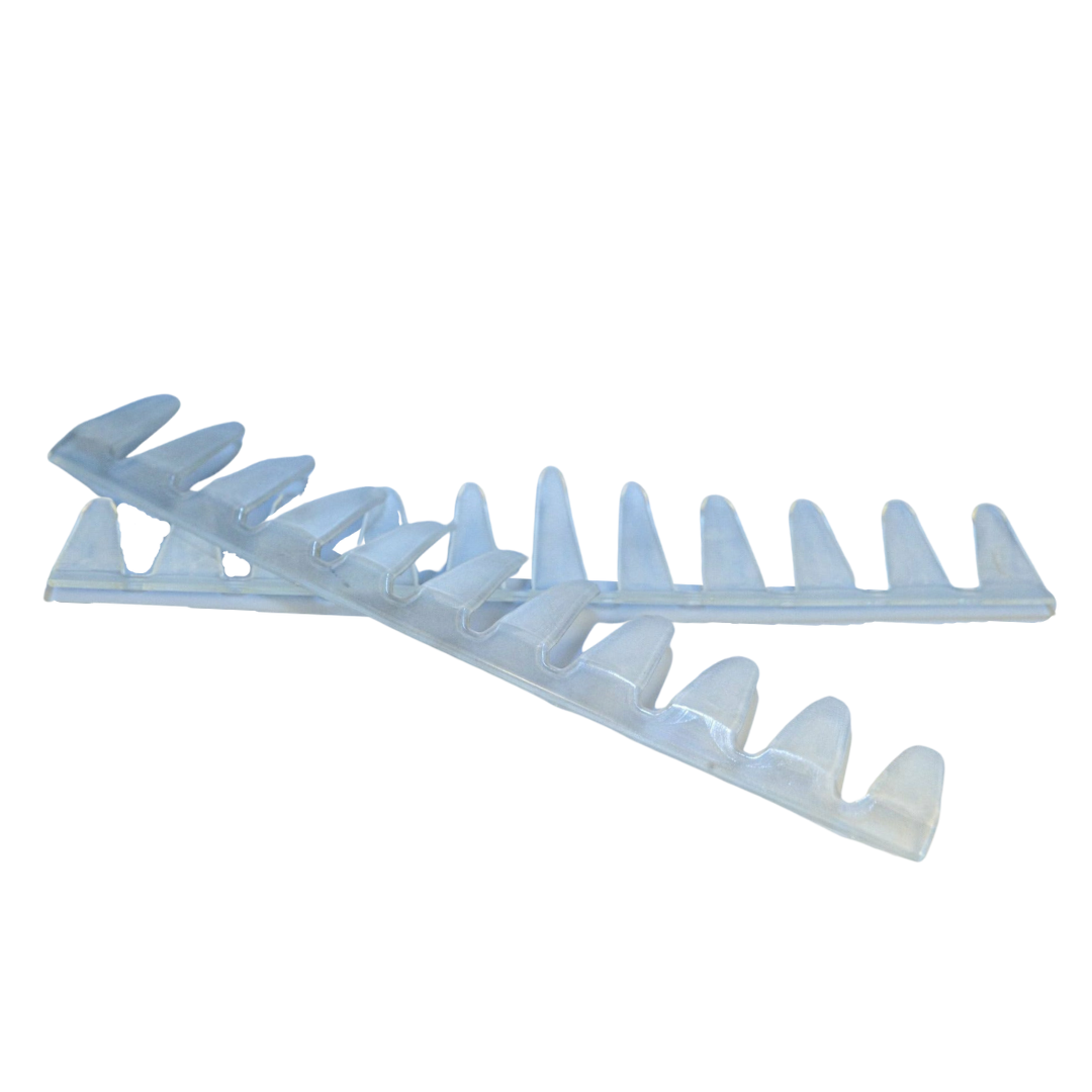 EasyShoe 11 Finger Tabs in Black Clear Urethane