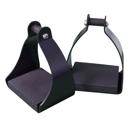Aluminum Shenandoah Trail Stirrups with 1 1/2" Neck in Black