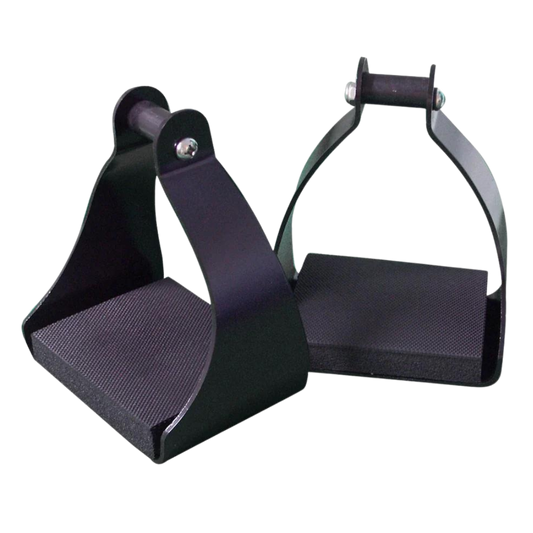 Aluminum Shenandoah Trail Stirrups with 1 1/2" Neck in Black