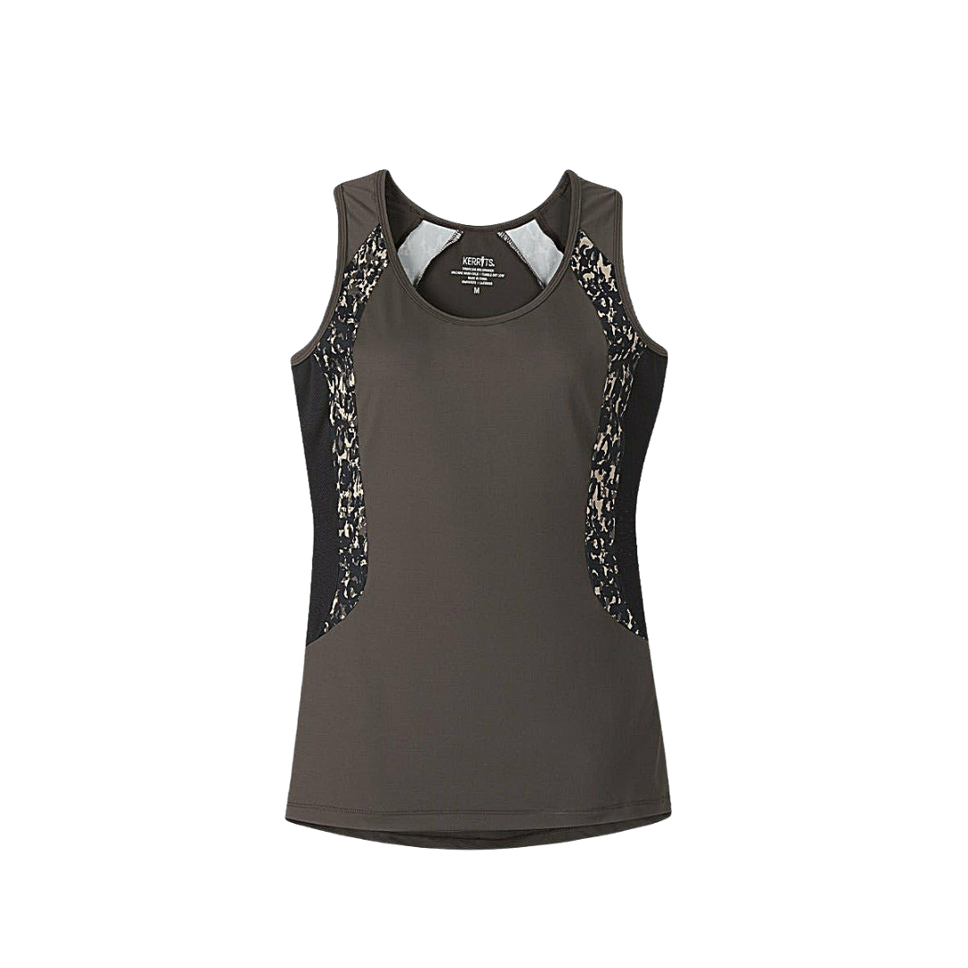 Kerrits Close Contact Sport Tank in Walnut Colour Front View