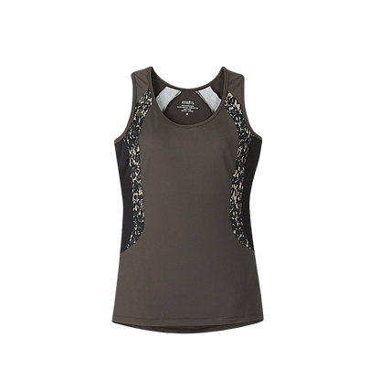 Kerrits Close Contact Sport Tank in Walnut Colour Front View