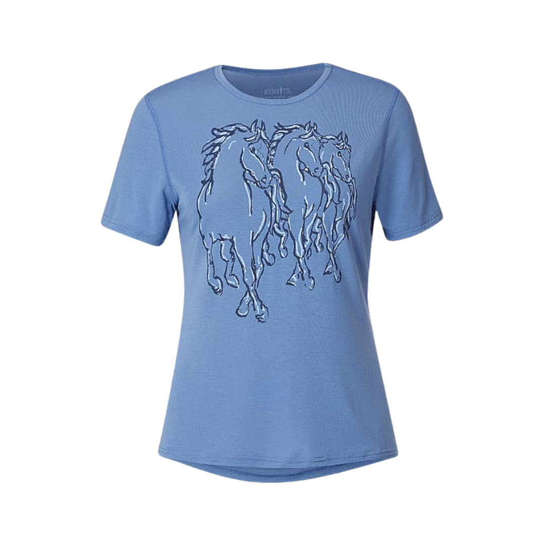 Dancing Horse Tee (Spring/Summer 2023) Riding Apparel & Accessories Light Slate Gray