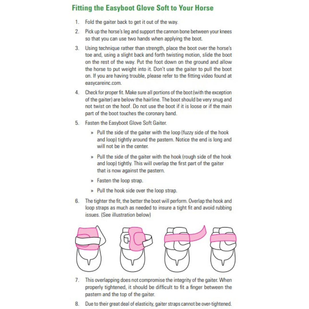 EasyCare Easyboot Glove Soft Fitting Guide