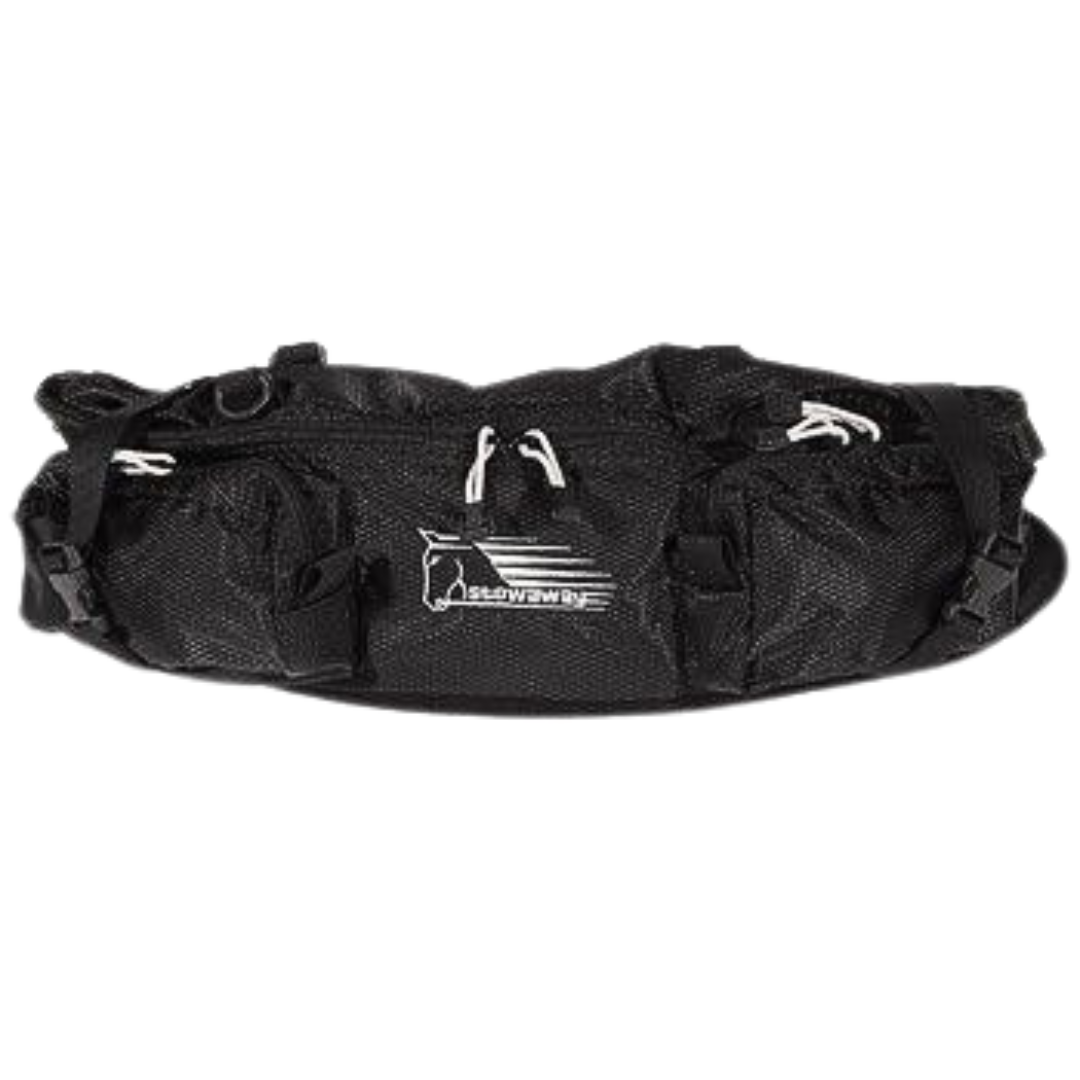 EasyCare Western Cantle Slim Stowaway front view in Black