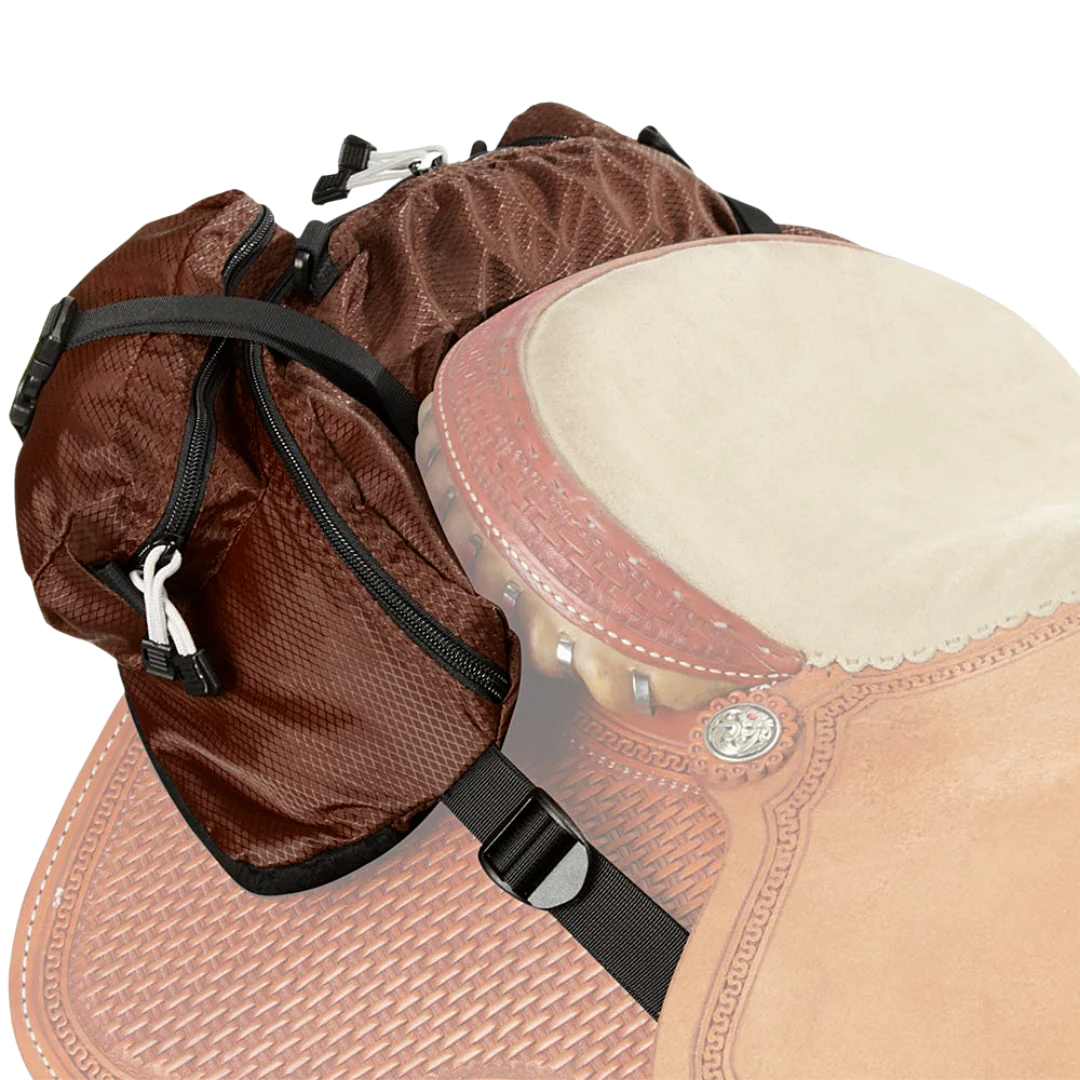 EasyCare Western Cantle Slim Stowaway in Brown