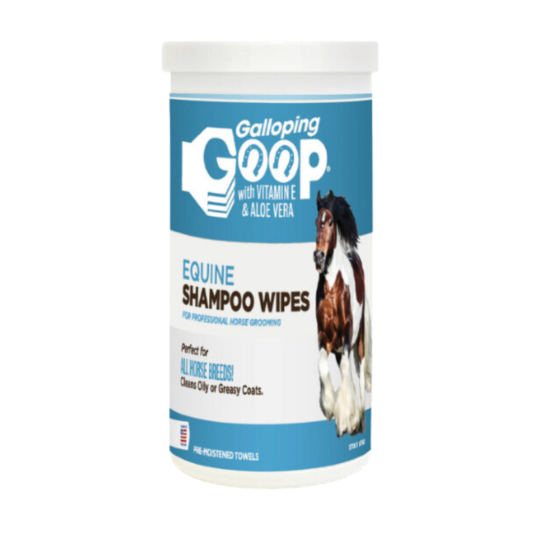 Galloping Goop Rinse-Free Shampoo Wipes Topical Wound and Skin Care Lavender
