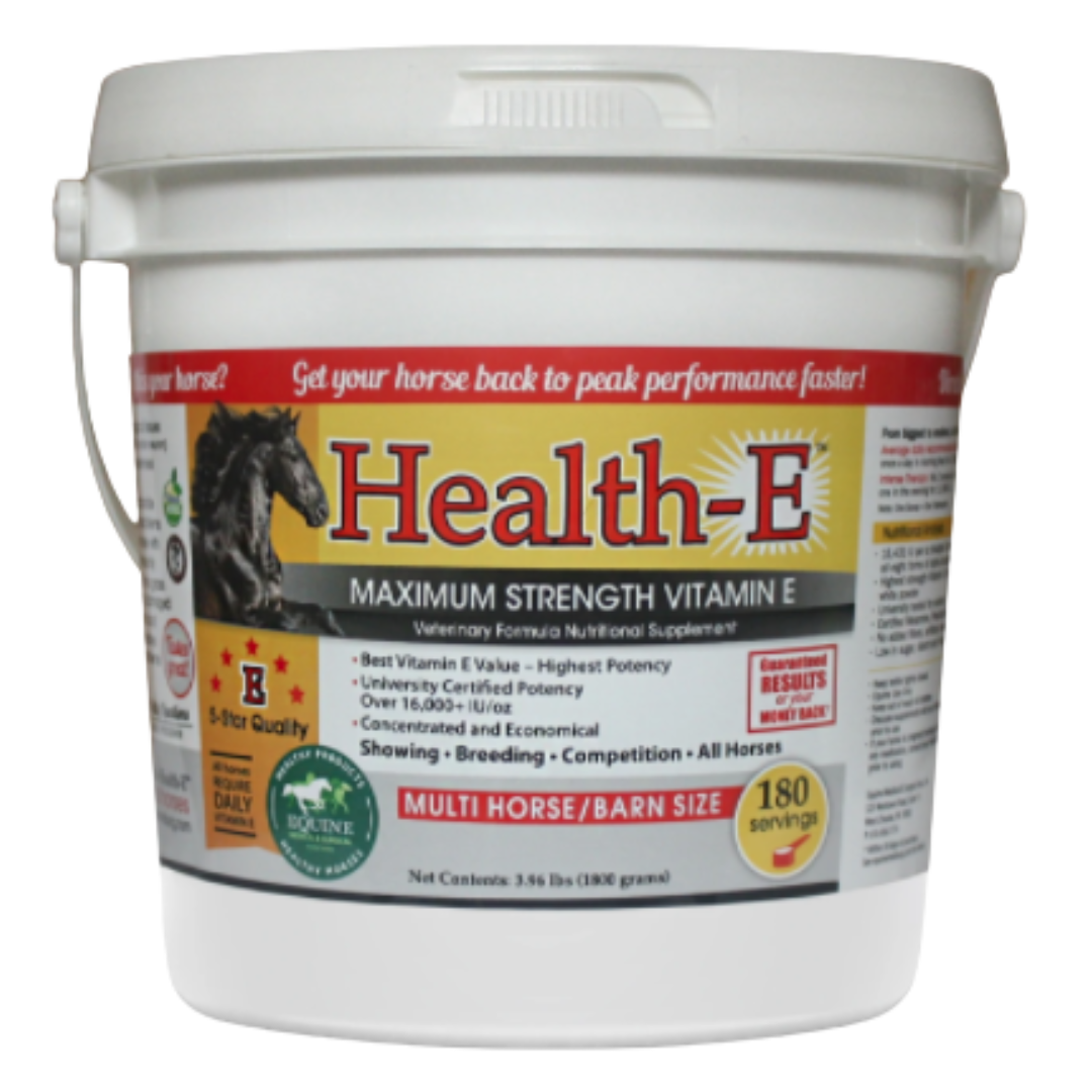 Health-E - Strongest Vitamin E Horse Nutritional Supplements Gray