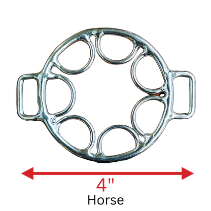 Star Wheel Hackamore Pair in 4" Stainless Steel