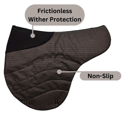 Hybrid Trail Secure Non-Slip Ecogold Saddle Pad - Underside Information