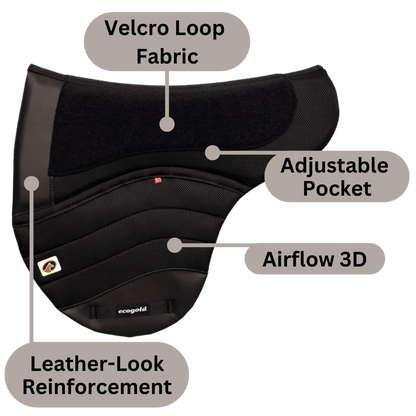Hybrid Trail Secure Non-Slip Ecogold Saddle Pad - Information