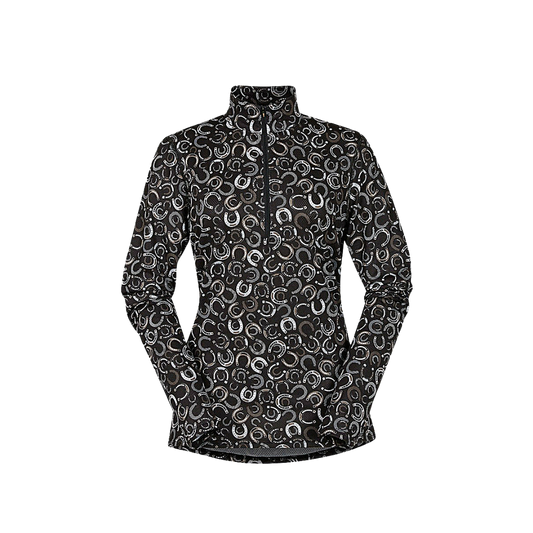 Ice Fil® Long Sleeve Riding Shirt - Print Riding Apparel & Accessories Black