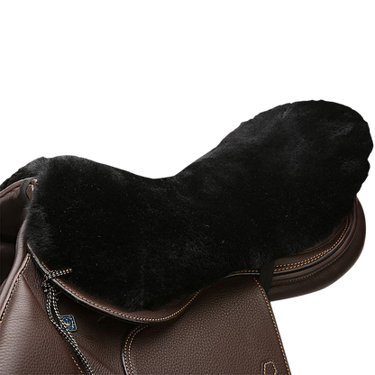 JMS English Sheepskin Saddle Cushion Black