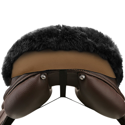 JMS English Sheepskin Saddle Cushion Cantle View