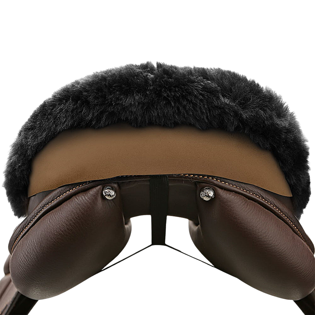 JMS Large English Sheepskin Saddle Cushion Cantle View