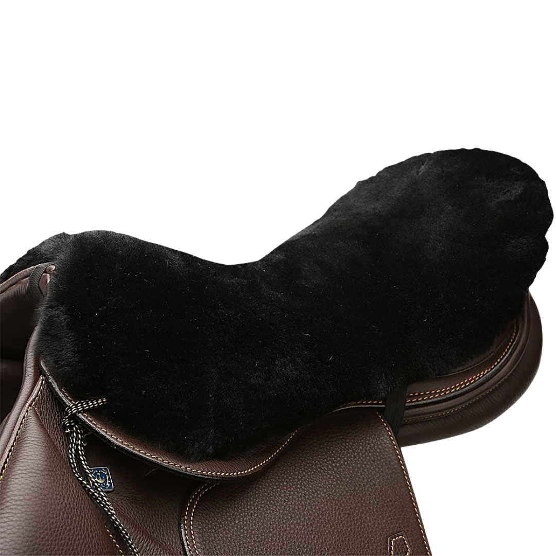 English Sheepskin Saddle Cushion Saddle Cover Black