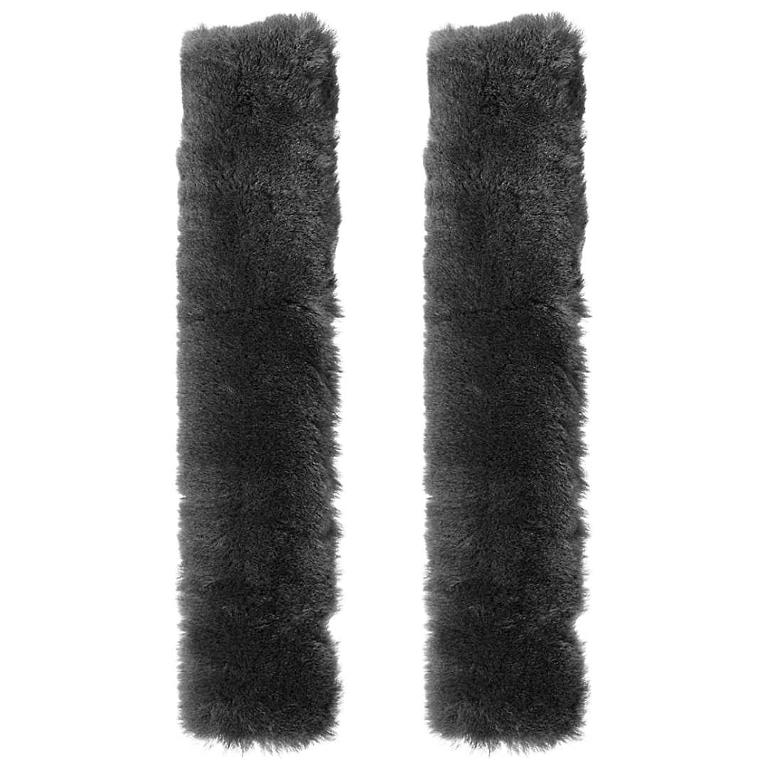 Sheepskin 2" Stirrup Leather Covers Pair - Tube style Saddle Cover Dark Slate Gray