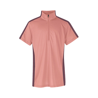 Kerrits Kids Cool Ride Ice Fil Short Sleeve Riding Shirt in Sunset Front View
