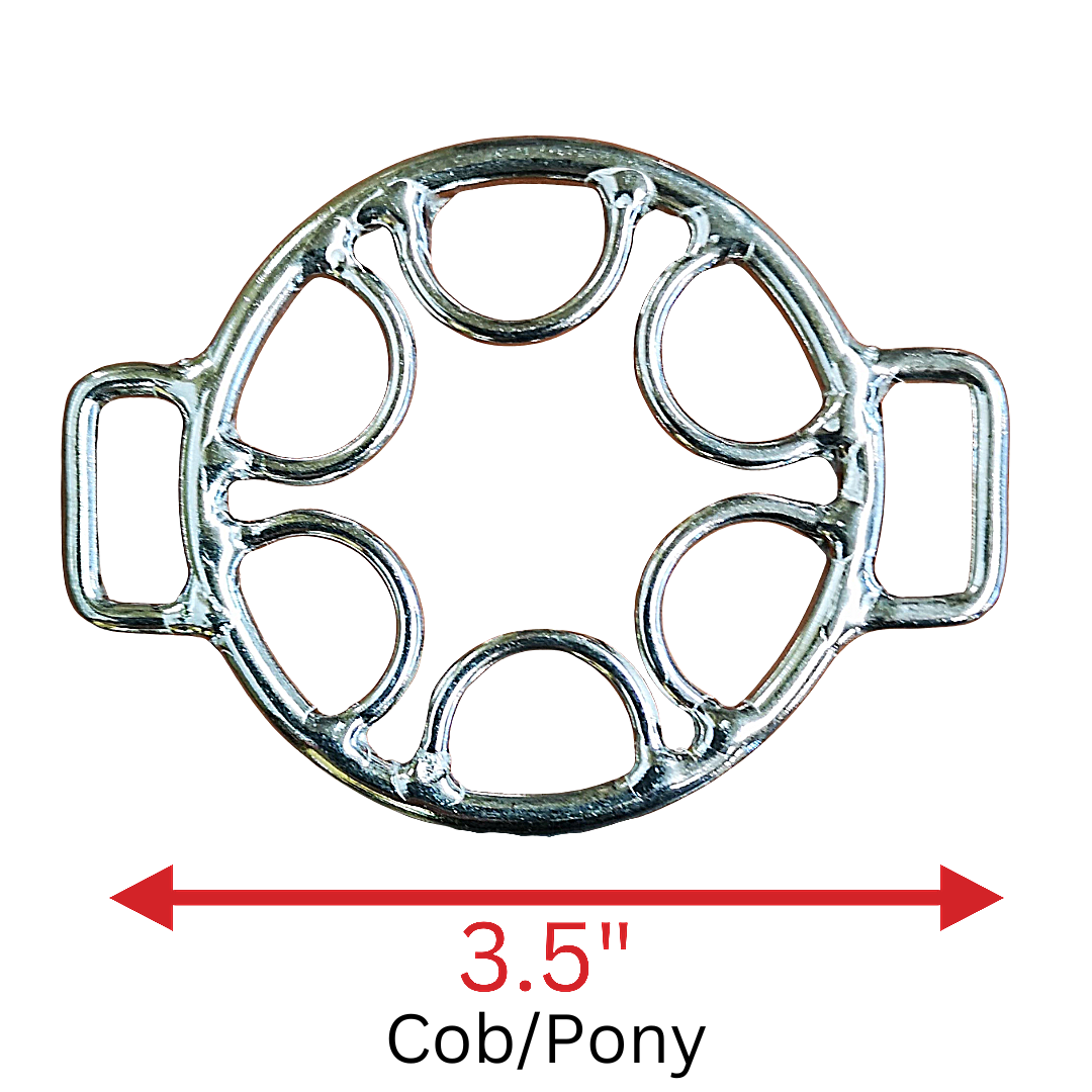 Star Wheel Hackamore Pair in 3.5" Stainless Steel
