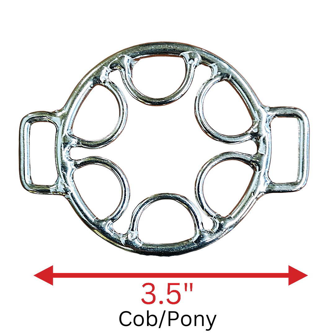 Star Wheel Hackamore Bridle Accessories Gray