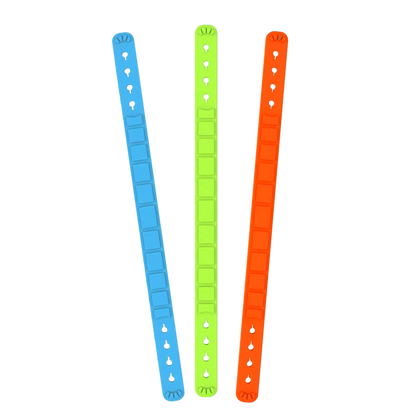 Scoot Boot Pastern Straps - Aqua, Green & Orange