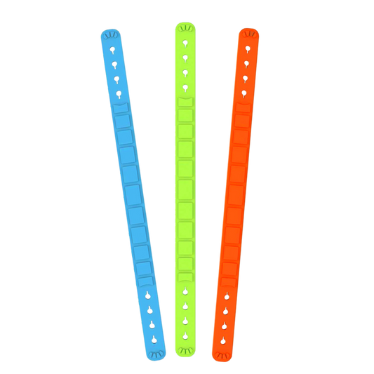 Scoot Boot Pastern Straps - Aqua, Green & Orange