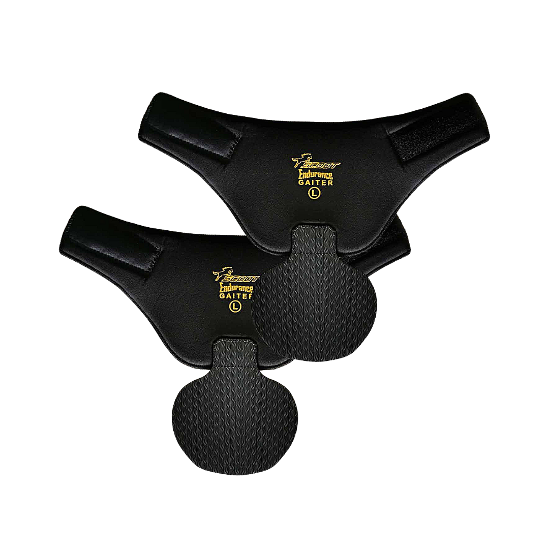 Scoot Boot Pair of Endurance Gaiters in Black in Sizes Small to Large