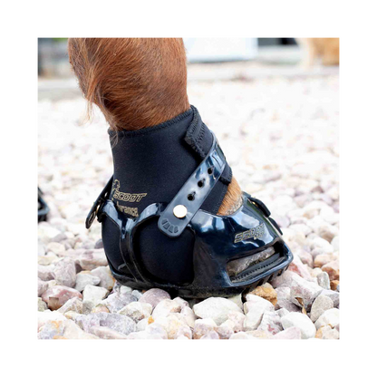 Scoot Boot Endurance Gaiters on a Horse