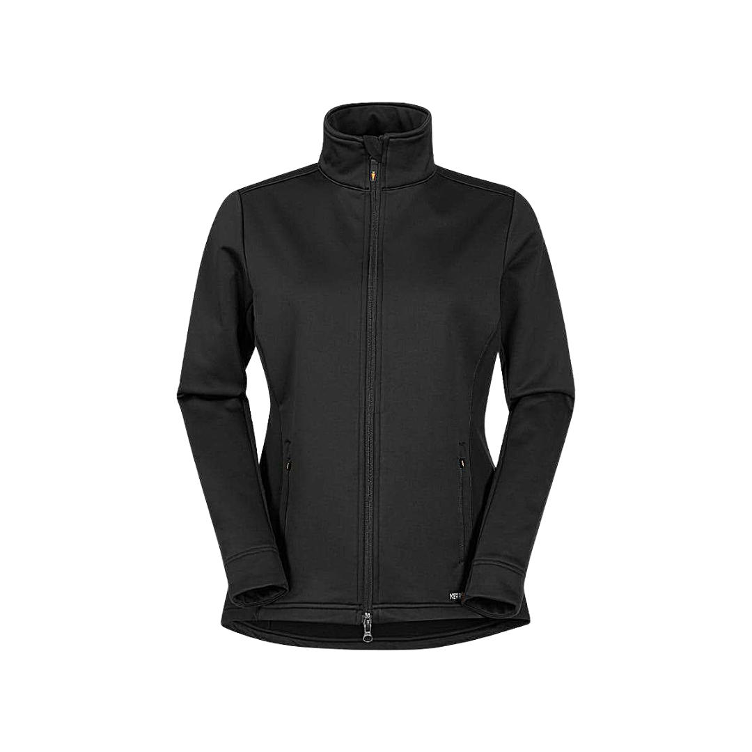 Softshell Riding Jacket in Black Front View