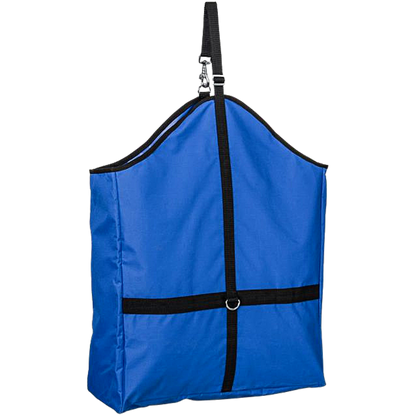 Tough1 Nylon Hay Tote with Web Front in Royal Blue Back View